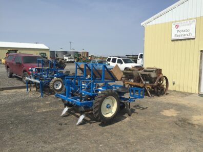 A picture of two custom made planters.