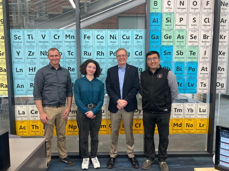 VPR conducts laboratory safety visit at Qiang Zhang lab WSU Research