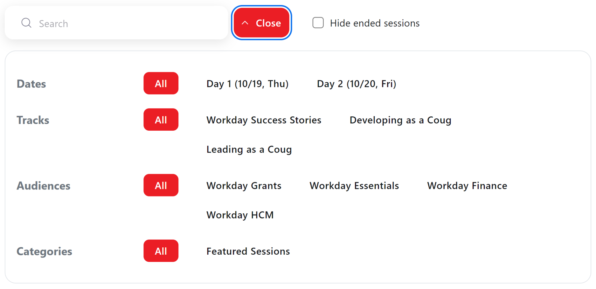 Accessing Elevating Cougs sessions on the Zoom Events platform Modernization Washington