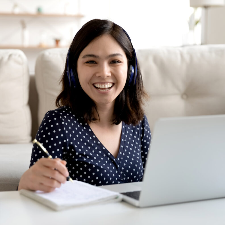 Young woman on laptop