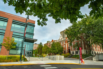 Spark and Waller on an early fall day on the campus of Washington State University, Monday, September, 21, 2020.