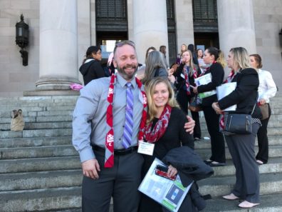 Adam Halvorsen and Teresa Gonzalez, Yakima in Olympia