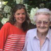 Julie Postma, left, a faculty member with the College of Nursing, has been a volunteer companion to Barbara, right, through ElderFriends.