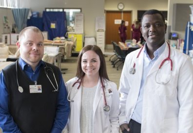 portrait of three DNP students