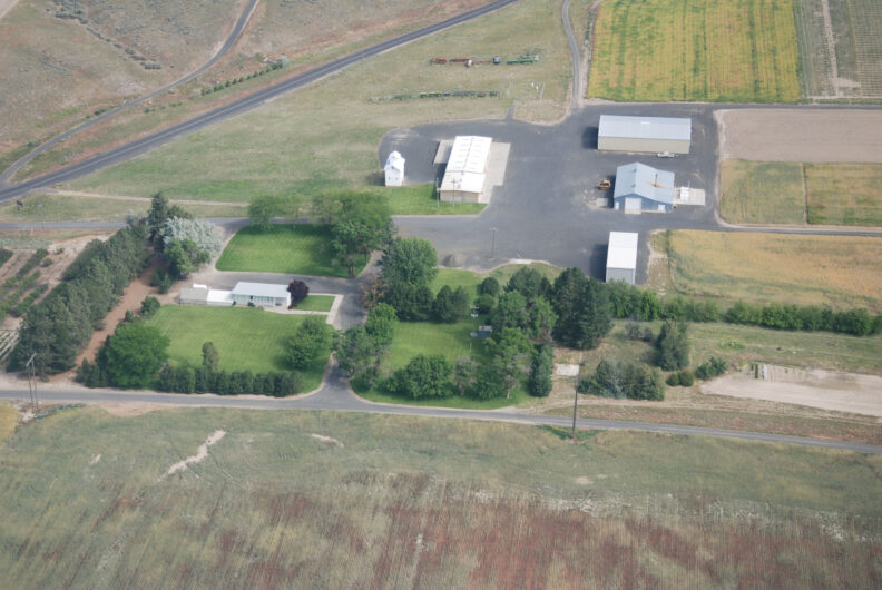 Aerial view of the Lind Station in 2010.