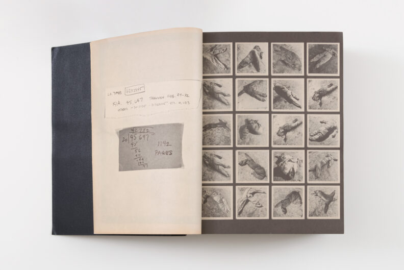 Image still of a book, opened one page.