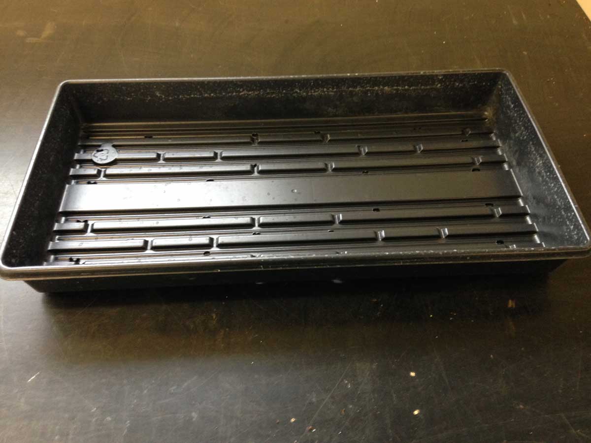 11x21 inch flat planter holder with holes.