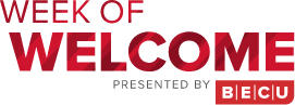 Week of Welcome presented by BECU logo