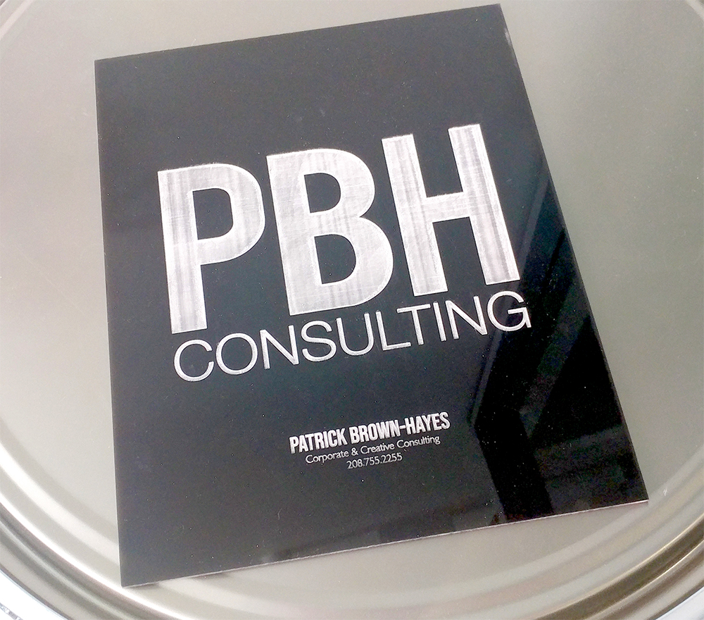 Acrylic portfolio for PBH Consulting, Patrick Brown-Hayes