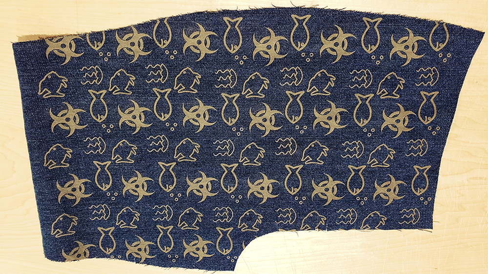 Finished Laser-Etched Fabric
