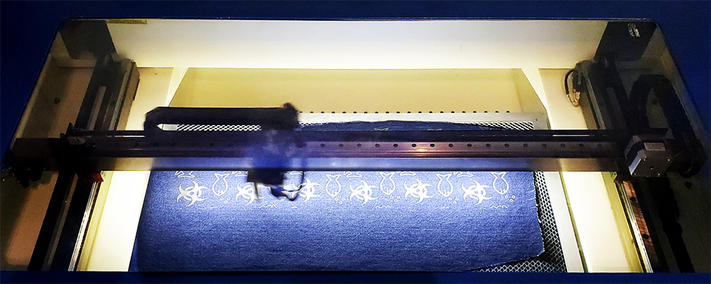 Laser Cutting in Progress