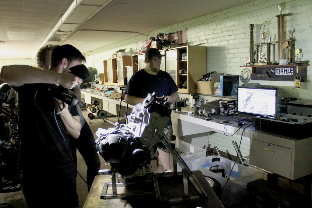 Formula SAE (Society of Automotive Engineers) club room.