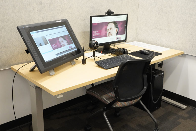 Photo: Faculty recording room.