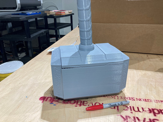 Photo: Replica of Thor's hammer Mjolnir.