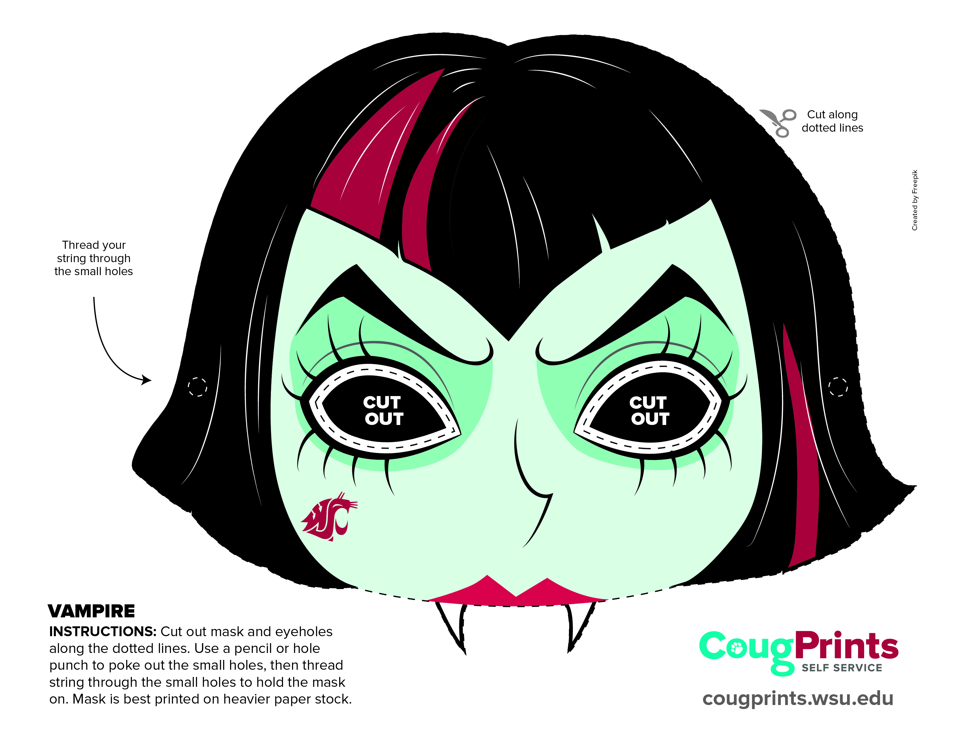 Printable Masks CougPrints Plus Washington State University