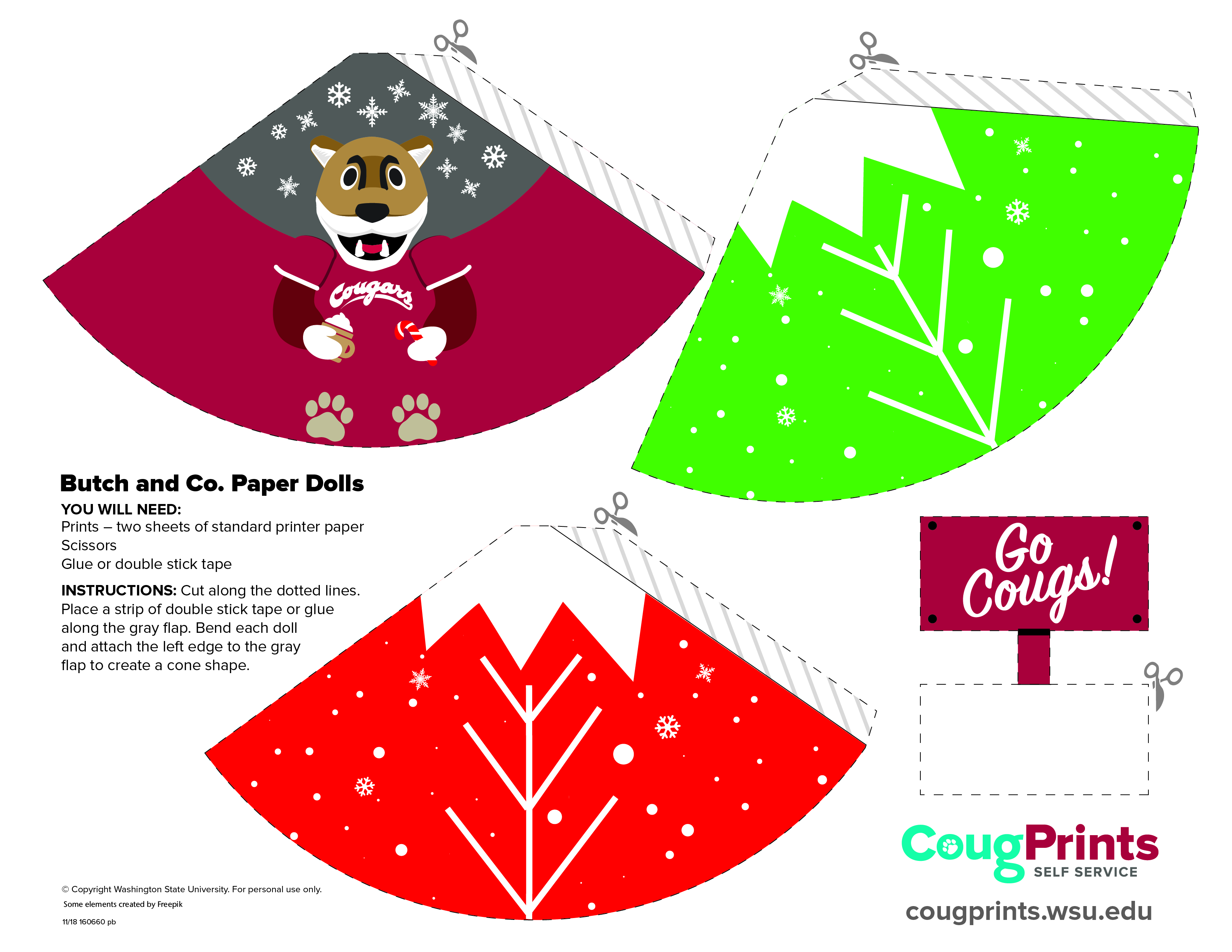 Winter Paper Dolls CougPrints Plus Washington State University Winter Paper Dolls CougPrints Plus Washington State University
