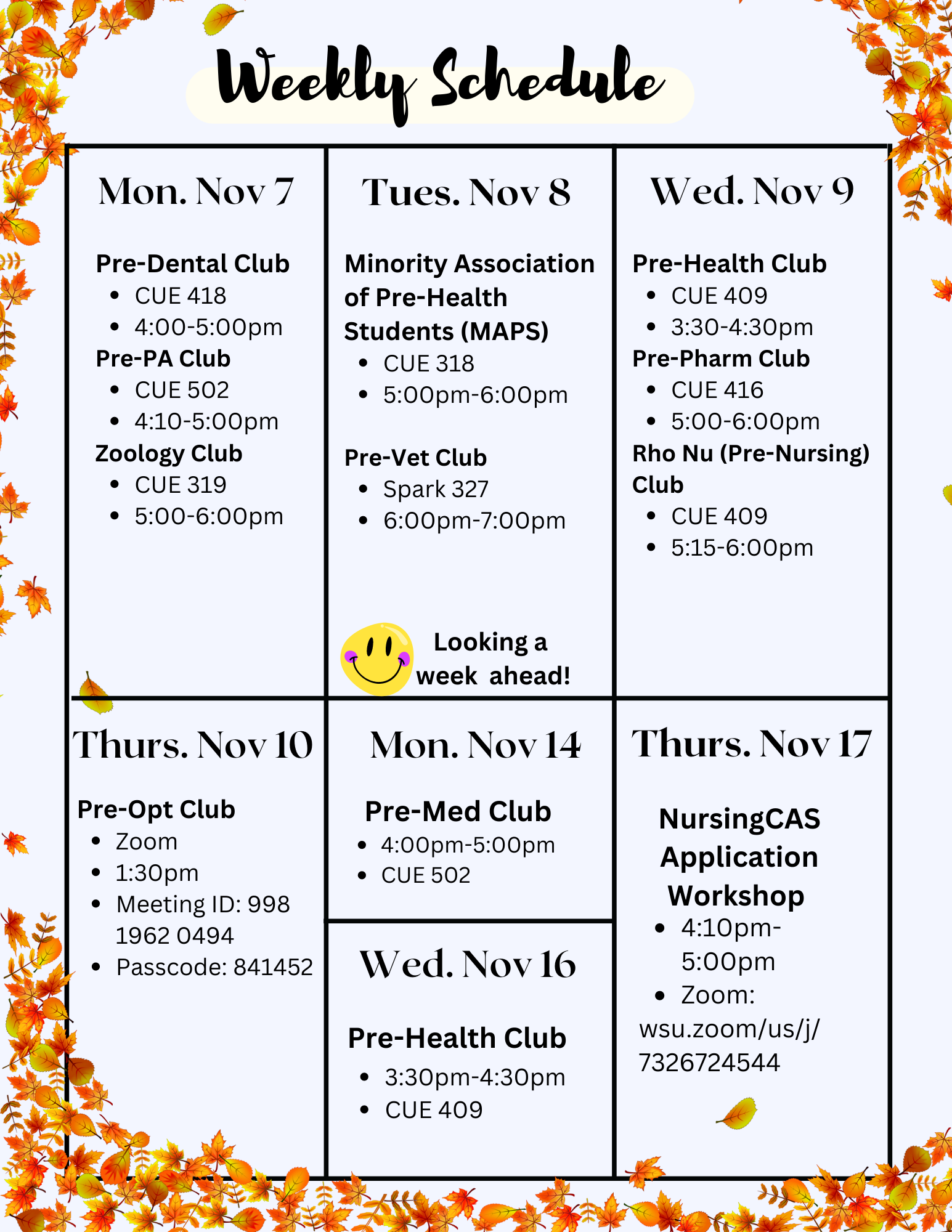 Wsu Academic Schedule - u281ex6