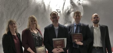 Dr. Faith Lutze, Loretta Taylor, Sergeant Jordan Ferguson, Adam Lincoln, and Dr. David Makin.