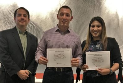 Dr. Dale Willits, Jordan Ferguson, and Maria Campos.
