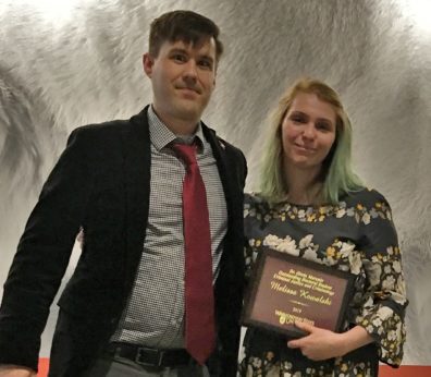 Dr. Zachary Hamilton and Melissa Kowalski.