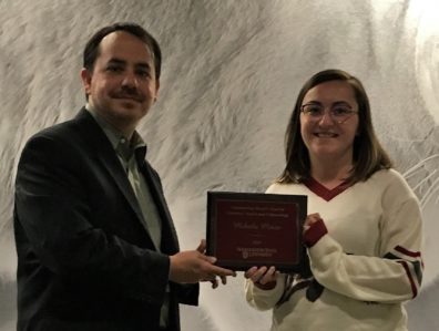 Dr. Dale Willits and Mikala Meize.