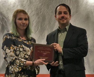 Melissa Kowalski and Dr. Dale Willits.
