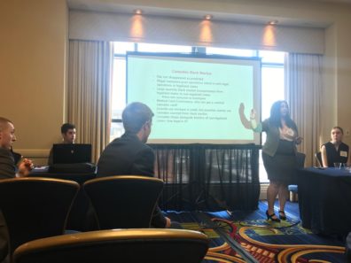 Kaylee Phillips presenting at ACJS.