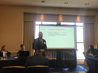 Jordan Sykes presenting at ACJS.