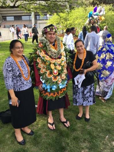 Dr. Moana Hafoka with his family.