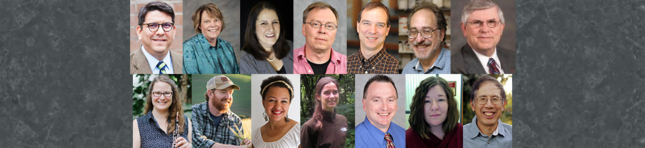 Collage of portraits showing the members in the 2021 2021 Fulbright Campus Review Committee.