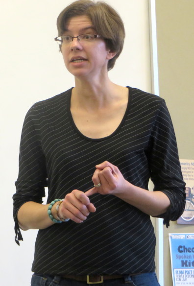 Dr. Julie Kmec uses a hands-on approach in her research methods class