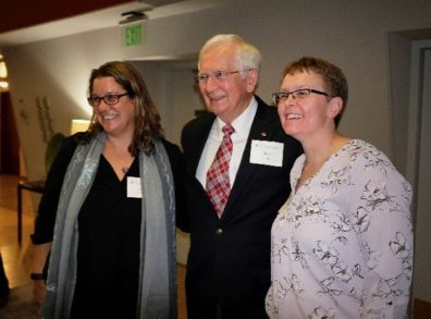 Leah Christian, Don Dillman, and Jolene Smyth standing together and smiling.