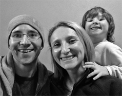 Lindsay Sanford with husband Zachary Dwight and son Sully