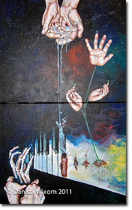 More Than Watchment Wait for the Morning2010, 24*28, acrylic on two canvasas