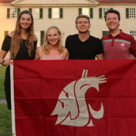 Honors students and alumni at historic Mount Vernon