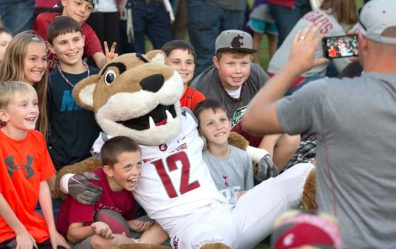 Butch and friends at WSU Homecoming festivities.