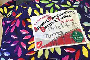 Reusable shopping bags created by WSU students