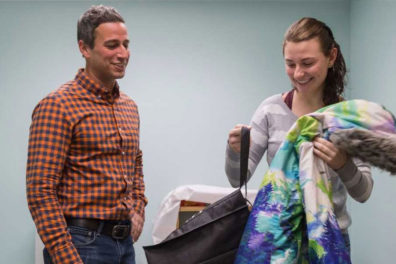 Jenna Caneva and her faculty mentor Sammy Perone