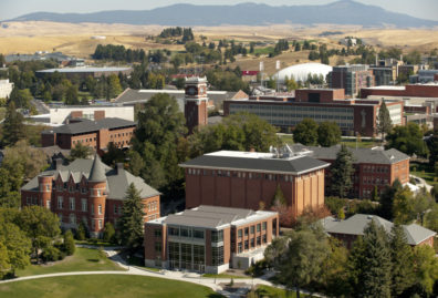 Aerial image of the WSU Pullman campus.