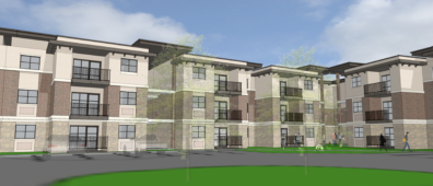 Depiction of The Brelsford Vineyards complex on WSU Tri-Cities campus