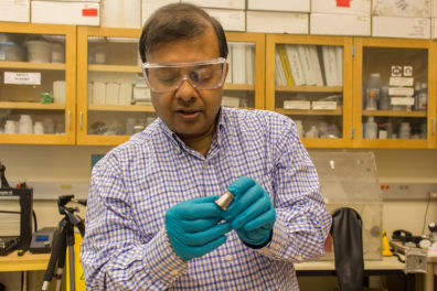 Amit holds bimetal object