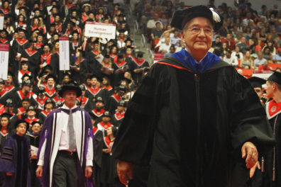 Mittelhammer delights in the moment at 2018 WSU commencement, "The sights and sounds of a WSU commencement — there's nothing like it."