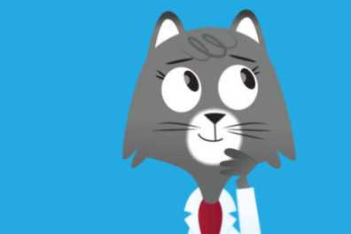Cartoon of Dr. Universe.