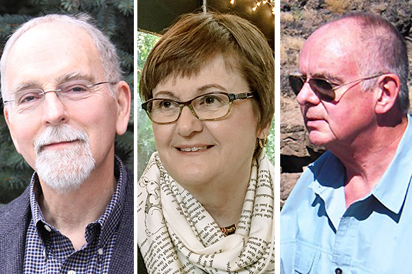 Individual closeups of Frey, Wellman and Compton.