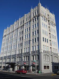 Exterior of John Jacob Astor Hotel.