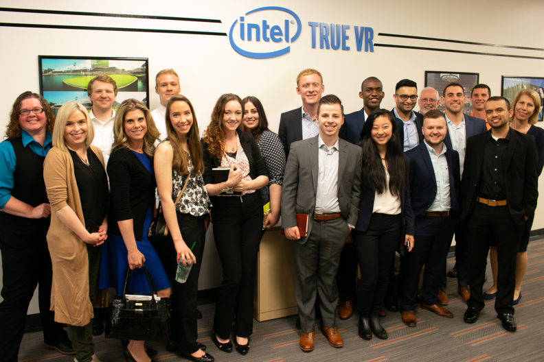 Students meet with Intel employees in Silicon Valley.