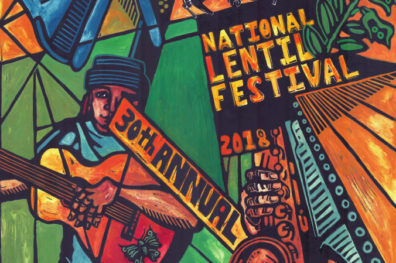 Segment of Lentil Festival promotion poster.