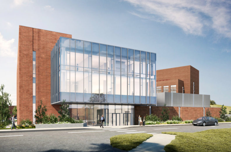 Rendering of the south elevation of the new WADDL building.