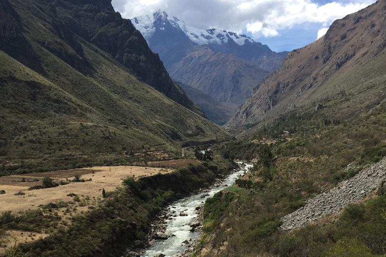 Mountain-fed stream in Peru.