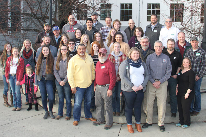 Large group of CUDS participants outside Ensminger Pavilion.